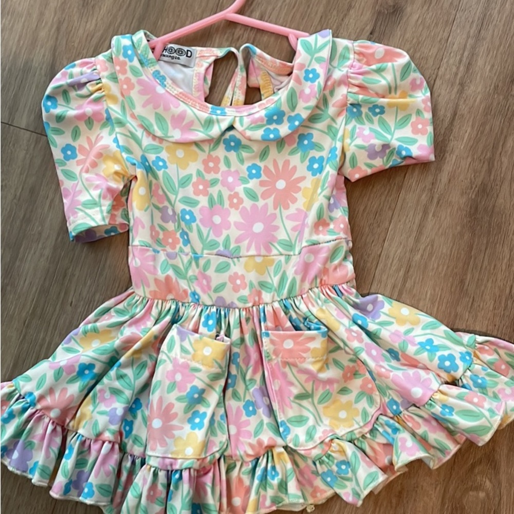 Girlhood twirl dress. Like new. 6-12months